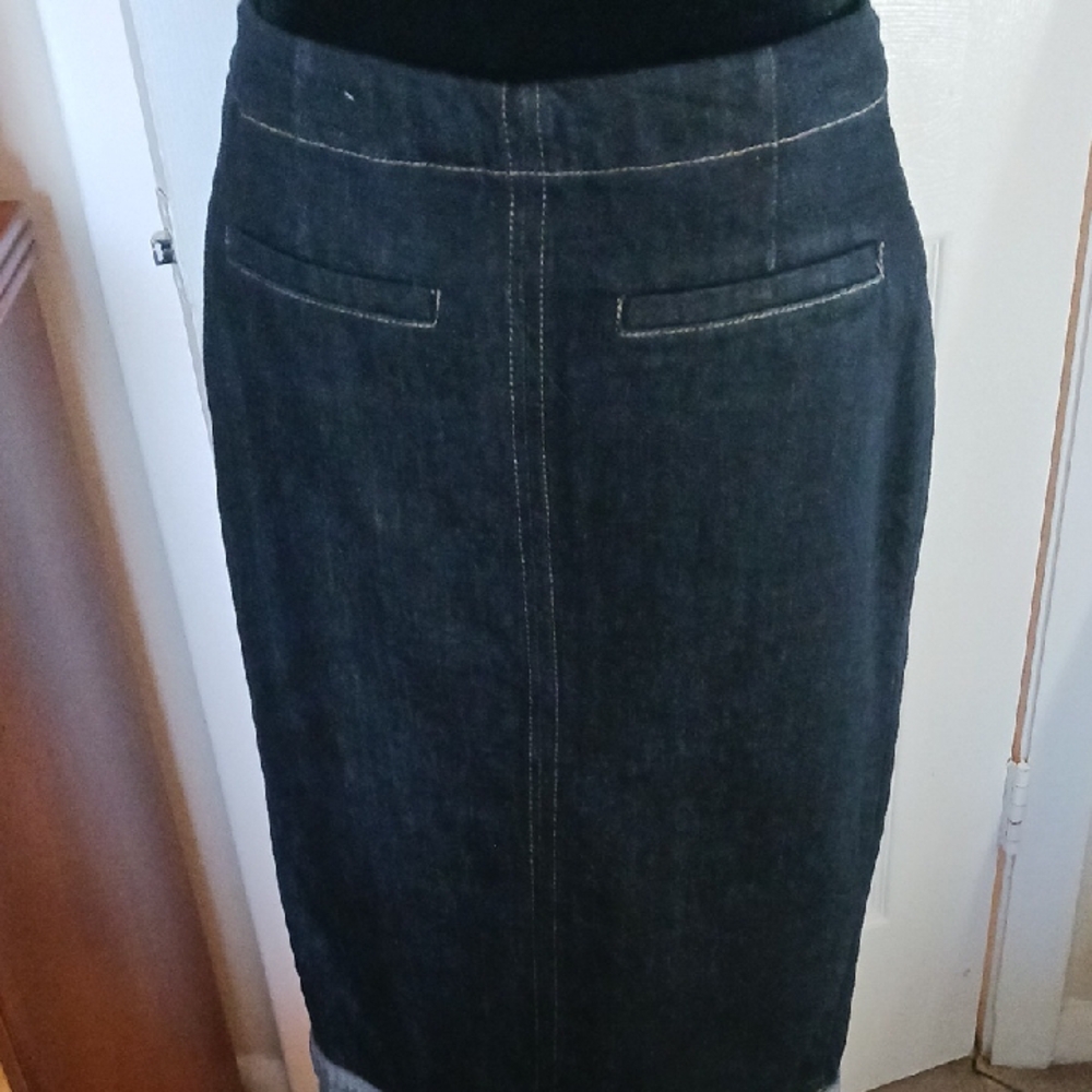 Dark Denim Maxi Skirt - Picture 3 of 5